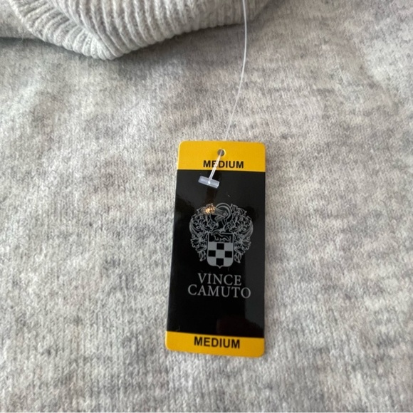 🆕⛷️❄️ NWT Vince Camuto silver heather Turtleneck Sweater womens M - Picture 4 of 4